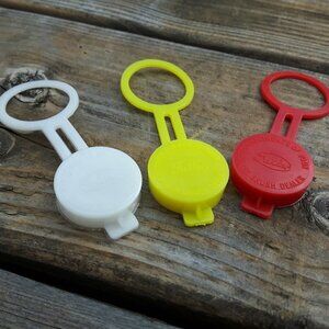 LOT OF 3 VINTAGE FULLER BRUSH PLASTIC BOTTLE TOP